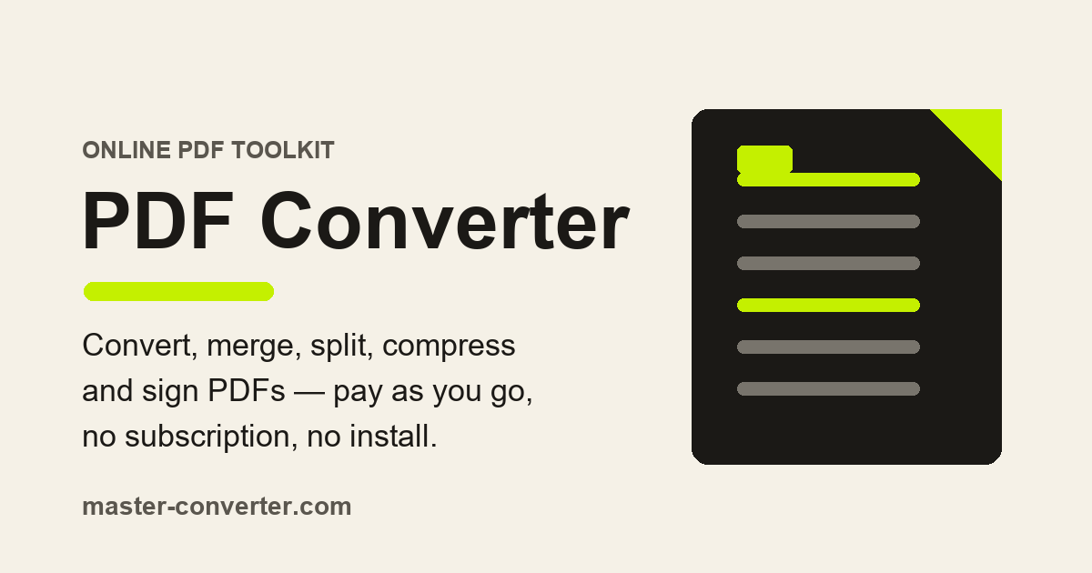 PDF Converter preview